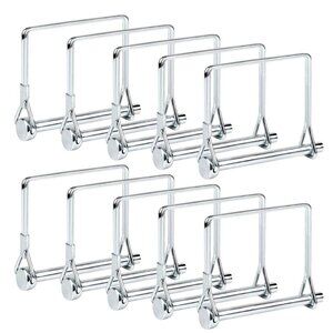 10 PCS Square Pto Pin Shaft Locking Pin 1/4 pin Hitch pin Wire Lock Pin Safety C